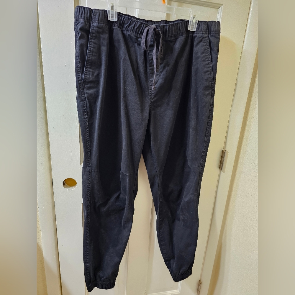 No Boundaries UNISEX Black Joggers XL with Drawstring and Elastic Waistband